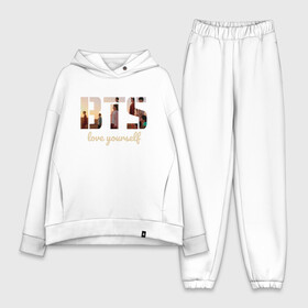 Женский костюм хлопок Oversize с принтом BTS в Тюмени,  |  | bangtan boys | bangtan sonyeondan | beyond the scene | bt21 | bts | bulletproof boy scouts | chibi | j hope | jimin | jin | jungkook | k pop | kpop | rm | suga | v | ви | джей хоуп | джонгук | к поп | кпоп | сюга | чиби | чимин | чин