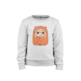 Детский свитшот хлопок с принтом Himouto! Umaru-chan  в Тюмени, 100% хлопок | круглый вырез горловины, эластичные манжеты, пояс и воротник | Тематика изображения на принте: anime himouto | anime umaru | himoto | himouto | himouto umaru | himouto umaru chan | umaru | umaru chan | аниме | аниме умару | аниме химото | двуличная сестренка умару | умару | химото | химото умару тян