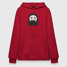 Худи SuperOversize хлопок с принтом Himouto! Umaru-chan black  в Тюмени, 70% хлопок, 30% полиэстер, мягкий начес внутри | карман-кенгуру, эластичная резинка на манжетах и по нижней кромке, двухслойный капюшон
 | Тематика изображения на принте: anime himouto | anime umaru | himoto | himouto | himouto black | himouto umaru | himouto umaru chan | umaru | umaru chan | аниме | аниме умару | аниме химото | двуличная сестренка умару | умару | химото | химото умару тян