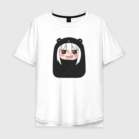 Мужская футболка хлопок Oversize с принтом Himouto! Umaru-chan black  в Тюмени, 100% хлопок | свободный крой, круглый ворот, “спинка” длиннее передней части | Тематика изображения на принте: anime himouto | anime umaru | himoto | himouto | himouto black | himouto umaru | himouto umaru chan | umaru | umaru chan | аниме | аниме умару | аниме химото | двуличная сестренка умару | умару | химото | химото умару тян