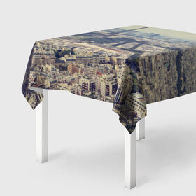 Скатерть 3D с принтом Париж в Тюмени, 100% полиэстер (ткань не мнется и не растягивается) | Размер: 150*150 см | город | париж | улицы города | франция | эйфелевая башня
