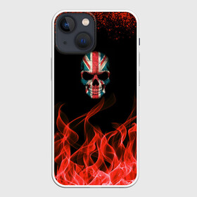 Чехол для iPhone 13 mini с принтом Череп и огонь в Тюмени,  |  | америка | аниме | арт | байкер | город | гот | огонь | роза | скелет | туризм | флаг | череп | черепа | эмо