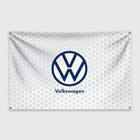 Флаг-баннер с принтом VOLKSWAGEN / Фольксваген в Тюмени, 100% полиэстер | размер 67 х 109 см, плотность ткани — 95 г/м2; по краям флага есть четыре люверса для крепления | auto | logo | moto | symbol | volkswagen | авто | автомобиль | гонки | знак | лого | логотип | логотипы | марка | машина | мото | символ | символы | фольксваген