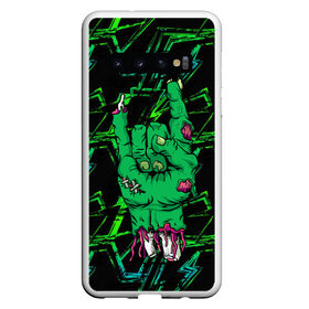 Чехол для Samsung Galaxy S10 с принтом Rock Zombie в Тюмени, Силикон | Область печати: задняя сторона чехла, без боковых панелей | blood | diablo | haloween | horror | дьявол | зомби | кости | кровь | мозги | мясо | страшилка | ужасы | хеллоуин | хелоуин