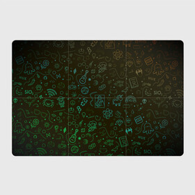 Магнитный плакат 3Х2 с принтом Иконпак в Тюмени, Полимерный материал с магнитным слоем | 6 деталей размером 9*9 см | Тематика изображения на принте: гитара | джойстик | единорог | иконки | кубики | лего | мона лиза