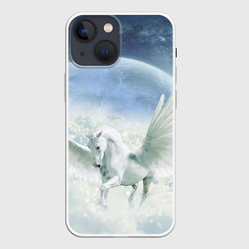 Чехол для iPhone 13 mini с принтом Пегас в Тюмени,  |  | белая лошдь | белый конь | конь | лошадь | пегас