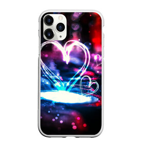 Чехол для iPhone 11 Pro Max матовый с принтом Неоновое сердце в Тюмени, Силикон |  | Тематика изображения на принте: любовь | неоновое сердце | неоновые сердечки | сердечки | сердце