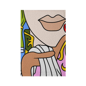 Обложка для паспорта матовая кожа с принтом Мысли чокнутого в Тюмени, натуральная матовая кожа | размер 19,3 х 13,7 см; прозрачные пластиковые крепления | brawl | colors | design | eyes | flowers | mayki | minecraft | print | pubg | standoff | stars | summer | sun | sunwalker