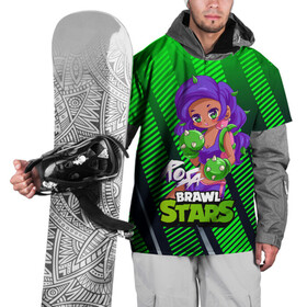 Накидка на куртку 3D с принтом Rosa Brawl Stars в Тюмени, 100% полиэстер |  | anime | brawl | brawl stars | brawlstars | brawl_stars | panny | rosa | аниме | бравл | бравлстарс | девочка | девушка | манга | роза | роса