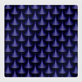 Магнитный плакат 3Х3 с принтом Scales в Тюмени, Полимерный материал с магнитным слоем | 9 деталей размером 9*9 см | abstraction | illusion | pattern | purple | scales | shapes | shimmer | texture | waves | абстракция | волны | иллюзия | паттерн | переливаеться | текстура | фиолетовый | формы | чешуя