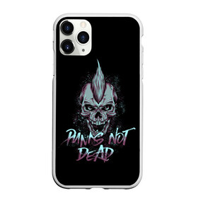Чехол для iPhone 11 Pro матовый с принтом PUNKS NOT DEAD в Тюмени, Силикон |  | anarchy | dead | musick | punk | rock | skull | анархия | музыка | панк | рок | череп