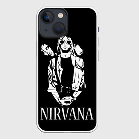 Чехол для iPhone 13 mini с принтом NIRVANA в Тюмени,  |  | grange | kobain | kurt | music | nirvana | punk | rock | usa | гранж | кобэйн | курт | нирвана | панк | рок