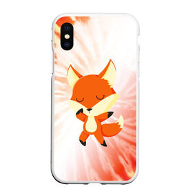 Чехол для iPhone XS Max матовый с принтом ЛИСИЧКА FOXY в Тюмени, Силикон | Область печати: задняя сторона чехла, без боковых панелей | animals | fox | foxes | foxy | ginger | животные | лис | лиса | лисенок | лисий | лисица | лисицы | лисичка | лисички | лисы | лисята | оранжевый