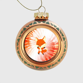 Стеклянный ёлочный шар с принтом ЛИСИЧКА / FOXY в Тюмени, Стекло | Диаметр: 80 мм | animals | fox | foxes | foxy | ginger | животные | лис | лиса | лисенок | лисий | лисица | лисицы | лисичка | лисички | лисы | лисята | оранжевый