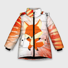 Зимняя куртка для девочек 3D с принтом ЛИСИЧКА FOXY в Тюмени, ткань верха — 100% полиэстер; подклад — 100% полиэстер, утеплитель — 100% полиэстер. | длина ниже бедра, удлиненная спинка, воротник стойка и отстегивающийся капюшон. Есть боковые карманы с листочкой на кнопках, утяжки по низу изделия и внутренний карман на молнии. 

Предусмотрены светоотражающий принт на спинке, радужный светоотражающий элемент на пуллере молнии и на резинке для утяжки. | animals | fox | foxes | foxy | ginger | животные | лис | лиса | лисенок | лисий | лисица | лисицы | лисичка | лисички | лисы | лисята | оранжевый