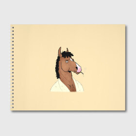 Альбом для рисования с принтом Конь БоДжек в Тюмени, 100% бумага
 | матовая бумага, плотность 200 мг. | Тематика изображения на принте: bojack horseman | бо | бо джек | говорящий конь | джек | диана | кентавр | кони | конь | конь бо джек | мистер подхвост | мульт | мультфильм | тодд