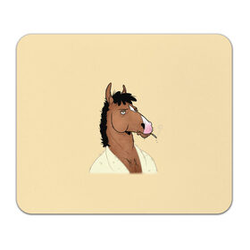 Коврик для мышки прямоугольный с принтом Конь БоДжек в Тюмени, натуральный каучук | размер 230 х 185 мм; запечатка лицевой стороны | bojack horseman | бо | бо джек | говорящий конь | джек | диана | кентавр | кони | конь | конь бо джек | мистер подхвост | мульт | мультфильм | тодд