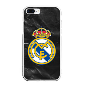 Чехол для iPhone 7Plus/8 Plus матовый с принтом REAL MADRID / РЕАЛ МАДРИД в Тюмени, Силикон | Область печати: задняя сторона чехла, без боковых панелей | Тематика изображения на принте: football | logo | madrid | real | realmadrid | sport | клуб | лого | логотип | логотипы | мадрид | реал | реалмадрид | символ | символы | спорт | форма | футбол | футбольная