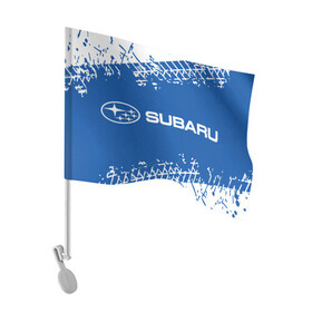 Флаг для автомобиля с принтом SUBARU / Субару в Тюмени, 100% полиэстер | Размер: 30*21 см | auto | logo | moto | subaru | symbol | авто | автомобиль | гонки | знак | лого | логотип | логотипы | марка | машина | мото | символ | символы | субару
