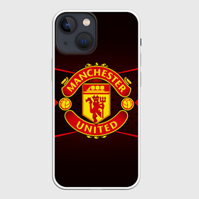 Чехол для iPhone 13 mini с принтом MANCHESTER UNITED в Тюмени,  |  | football | manchester united | англия. | кристал пэлас | манчестер | манчестер сити | манчестер юнайтед | футбол