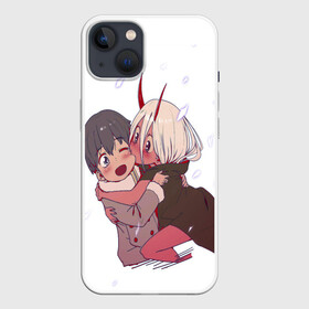 Чехол для iPhone 13 с принтом Милый во франксе в Тюмени,  |  | anime | children | darling in the franxx | kiss | manga | waifu | zero two | аниме | аска | вайфу | герой | дети | евангелион | зеро ту | любимый во франксе | манга | милый во франксе | отаку | поцелуй | хиро