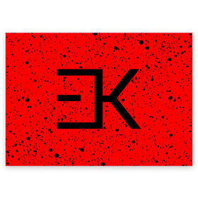 Поздравительная открытка с принтом ЕГОР КРИД в Тюмени, 100% бумага | плотность бумаги 280 г/м2, матовая, на обратной стороне линовка и место для марки
 | black | egor | hip | hop | kreed | krid | logo | music | rap | star | егор | крид | лого | логотип | логотипы | музыка | музыкант | певец | рэп | символ | символы | хипхоп