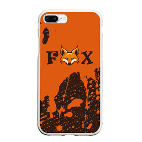 Чехол для iPhone 7Plus/8 Plus матовый с принтом FOX в Тюмени, Силикон | Область печати: задняя сторона чехла, без боковых панелей | animals | fox | foxes | foxy | ginger | животные | лис | лиса | лисенок | лисий | лисица | лисицы | лисичка | лисички | лисы | лисята | оранжевый