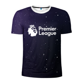 Мужская футболка 3D спортивная с принтом Premier League АПЛ в Тюмени, 100% полиэстер с улучшенными характеристиками | приталенный силуэт, круглая горловина, широкие плечи, сужается к линии бедра | english premier league | epl | premier league | английская премьер лига | апл | футбол