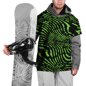 Накидка на куртку 3D с принтом Зебра в Тюмени, 100% полиэстер |  | Тематика изображения на принте: green | green lines | green neon | green neon lines | green zebra | lines | zebra | в полоску | зебра | зеленая зебра | зелёные полосы | зелёный | зелёный неон | полоски | полосы