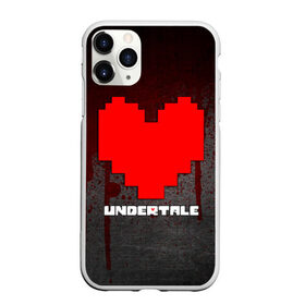 Чехол для iPhone 11 Pro матовый с принтом UNDERTALE в Тюмени, Силикон |  | sans | undertale | андертале | андертейл | игра | кровь | подземная история | подземная сказка | санс | сердце | ундертале