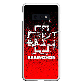 Чехол для Samsung S10E с принтом RAMMSTEIN в Тюмени, Силикон | Область печати: задняя сторона чехла, без боковых панелей | amerika | art | germany | logo | rammstein | rock | till lindemann | арт | германия | группа | логотип | музыка | немецкая группа | немцы | песня | раммштайн | рамштайн | рок