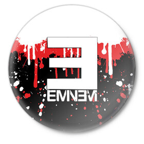 Значок с принтом EMINEM в Тюмени,  металл | круглая форма, металлическая застежка в виде булавки | eminem | rap | актёр | американский рэпер | композитор | маршалл | продюсер | рэп | рэпер | эминем