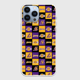 Чехол для iPhone 13 Pro Max с принтом LA LAKERS | ЛЕЙКЕРС в Тюмени,  |  | bryant | james | jordan | kobe | la lakers | lakers | lebron | nba | брайант | брайнт | джеймс | джордан | коби | леброн | лейкерс | лэйкерс | мамба | нба | черная