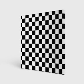 Холст квадратный с принтом Шахматка в Тюмени, 100% ПВХ |  | абстракция | в клетку | игра | клетка | клеточка | тренд | черно белая | черно белая клетка | шахматка | шахматная клетка | шахматы
