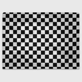 Плед 3D с принтом Шахматка в Тюмени, 100% полиэстер | закругленные углы, все края обработаны. Ткань не мнется и не растягивается | абстракция | в клетку | игра | клетка | клеточка | тренд | черно белая | черно белая клетка | шахматка | шахматная клетка | шахматы