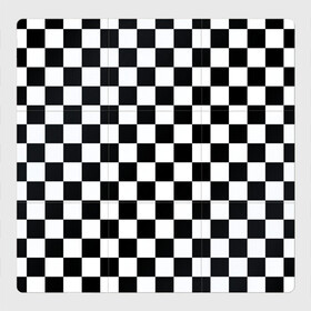Магнитный плакат 3Х3 с принтом Шахматка в Тюмени, Полимерный материал с магнитным слоем | 9 деталей размером 9*9 см | абстракция | в клетку | игра | клетка | клеточка | тренд | черно белая | черно белая клетка | шахматка | шахматная клетка | шахматы