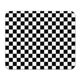 Коврик для мышки прямоугольный с принтом Шахматка в Тюмени, натуральный каучук | размер 230 х 185 мм; запечатка лицевой стороны | абстракция | в клетку | игра | клетка | клеточка | тренд | черно белая | черно белая клетка | шахматка | шахматная клетка | шахматы