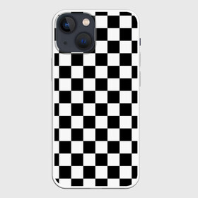 Чехол для iPhone 13 mini с принтом Шахматка в Тюмени,  |  | абстракция | в клетку | игра | клетка | клеточка | тренд | черно белая | черно белая клетка | шахматка | шахматная клетка | шахматы