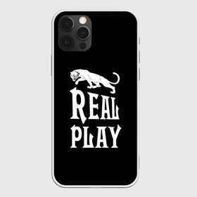 Чехол для iPhone 12 Pro Max с принтом Real Play - черная пантера в Тюмени, Силикон |  | real play | большие кошки | игра | кошки | надпись | пантера
