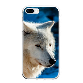 Чехол для iPhone 7Plus/8 Plus матовый с принтом Северный волк в Тюмени, Силикон | Область печати: задняя сторона чехла, без боковых панелей | wolf | wolfs | волк | волки | волчара | животные | звери | лес | природа