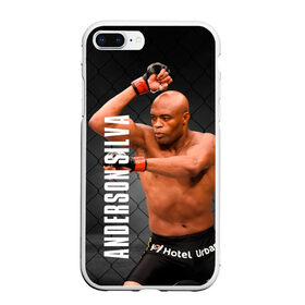 Чехол для iPhone 7Plus/8 Plus матовый с принтом Anderson Silva в Тюмени, Силикон | Область печати: задняя сторона чехла, без боковых панелей | ahmat | anderson | mma | silva | ufc | андерсон | ахмат | бои без правил | микс файт | мма | силва | сильва