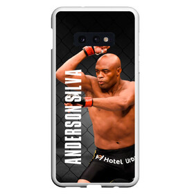 Чехол для Samsung S10E с принтом Anderson Silva в Тюмени, Силикон | Область печати: задняя сторона чехла, без боковых панелей | Тематика изображения на принте: ahmat | anderson | mma | silva | ufc | андерсон | ахмат | бои без правил | микс файт | мма | силва | сильва