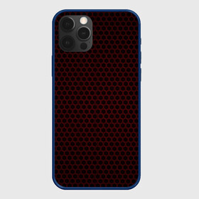 Чехол для iPhone 12 Pro Max с принтом Red mesh в Тюмени, Силикон |  | abstraction | dark | hexagon | mesh | red | red mesh | shape | texture | абстракция | красная сетка | красный | сетка | текстура | темный | форма | шестиугольник