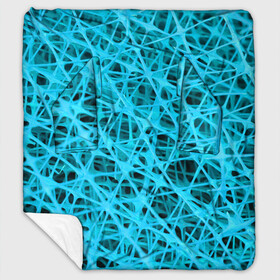 Плед с рукавами с принтом GARDSER в Тюмени, 100% полиэстер | Закругленные углы, все края обработаны. Ткань не мнется и не растягивается. Размер 170*145 | abstraction | acidic | blue | lines | mesh | shapes | surface | texture | абстракция | кислотный | линии | поверхность | сетка | текстура | формы