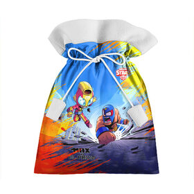 Подарочный 3D мешок с принтом Brawl STARS (MAX-ELPRIM) в Тюмени, 100% полиэстер | Размер: 29*39 см | brawl | elprim | leon | max | moba | stars | supercell | игра | коллаж | паттерн