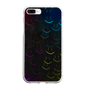 Чехол для iPhone 7Plus/8 Plus матовый с принтом Rainbow smile в Тюмени, Силикон | Область печати: задняя сторона чехла, без боковых панелей | необычное | прикольное | радуга | смайл