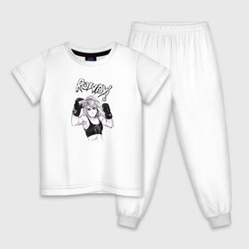 Детская пижама хлопок с принтом Ронда Роузи в Тюмени, 100% хлопок |  брюки и футболка прямого кроя, без карманов, на брюках мягкая резинка на поясе и по низу штанин
 | Тематика изображения на принте: без | бои | бойцы | правил | спорт