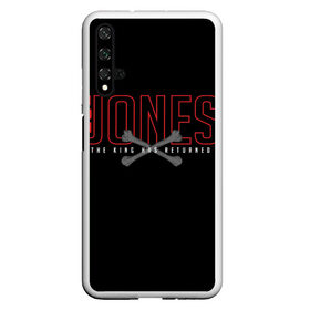 Чехол для Honor 20 с принтом Jon Bones Jones в Тюмени, Силикон | Область печати: задняя сторона чехла, без боковых панелей | bones | jon | jones | mma | ufc | боец | джон | джонс | единоборства | кости | кость | мма | смешанные | юфс