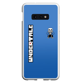 Чехол для Samsung S10E с принтом UNDERTALE + СПИНА в Тюмени, Силикон | Область печати: задняя сторона чехла, без боковых панелей | sans | undertale | андертале | андертейл | игра | подземная история | подземная сказка | санс | ундертале