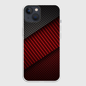 Чехол для iPhone 13 с принтом CARBON STYLE в Тюмени,  |  | Тематика изображения на принте: carbon | абстракция | иллюстрация | карбон | красный | линии | металл | полосы | популярные | современный | стиль | текстура | технология | узор | фон